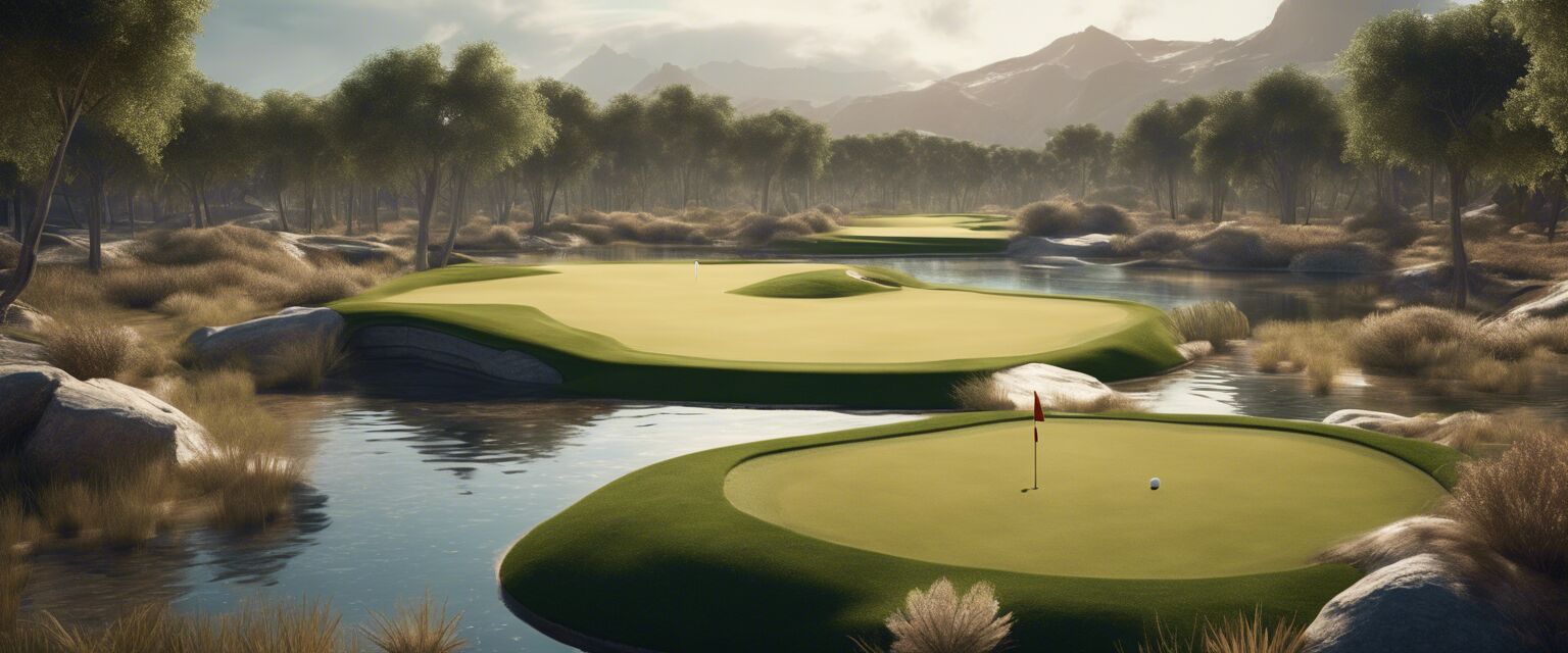 Futuristic golf course