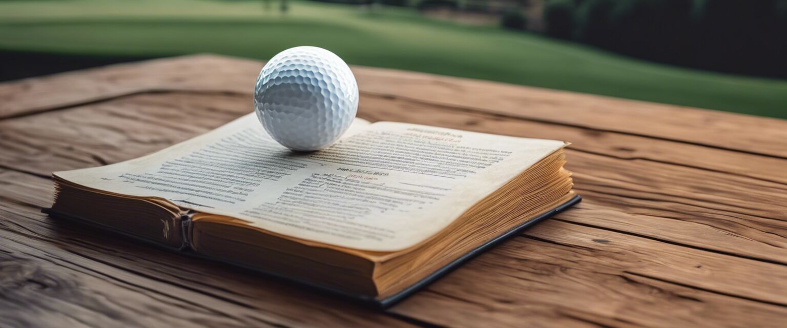 Golf rules book